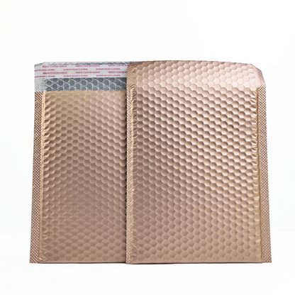 Milk tea gold self-adhesive aluminized film bubble courier bag