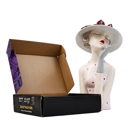 Dark purple building block flip cover packaging box