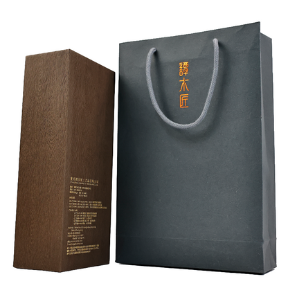 Kraft paper bag and lid box combination set