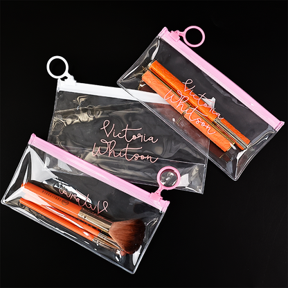 Various styles of PVC zipper bags