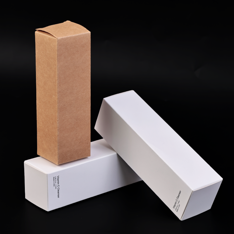 White card, brown kraft paper small color box product packaging box