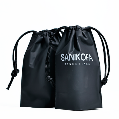 Black small size bottom drawstring bag