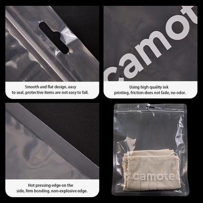 Square transparent PE zipper bag