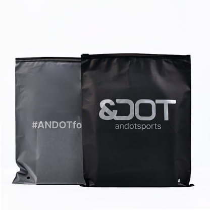 Single-sided transparent frosted pattern hot silver zipper bag