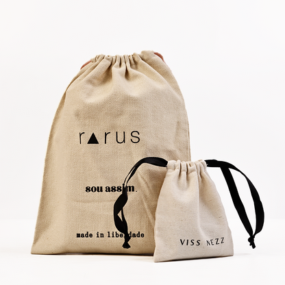 Linen drawstring bag in various sizes