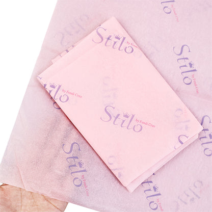 Pink Shirley Paper Print Blue Pattern Wrapping Paper