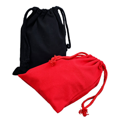 Red color drawstring cotton drawstring bag