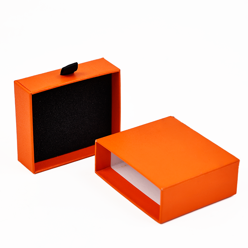 Orange Square Drawer Box