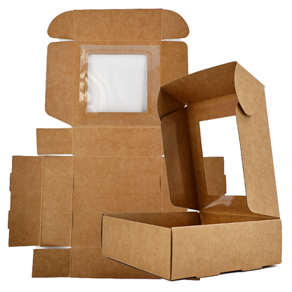 Kraft paper transparent skylight design airplane box