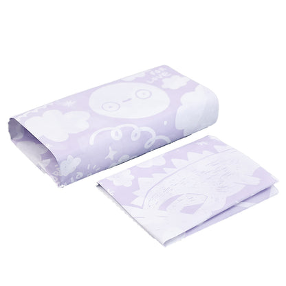 Purple Shirley Paper Print White Multi-Pattern Wrapping Paper