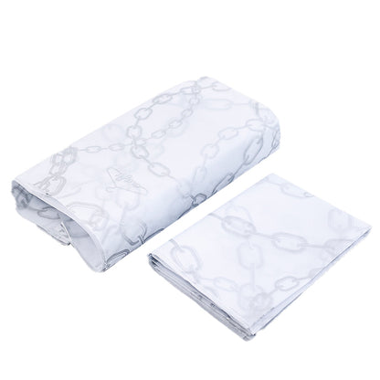 White Shirley Paper Pattern Silver Hot Stamping Wrapping Paper