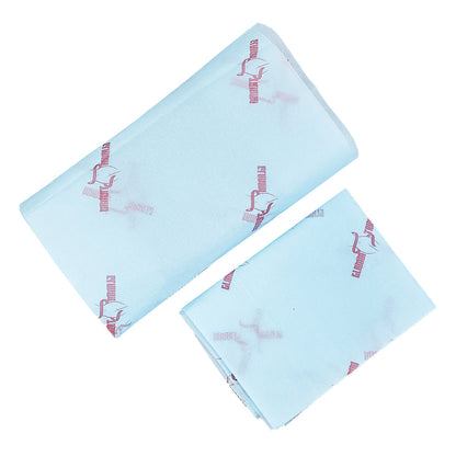 Blue Shirley Paper Printed Red Pattern Wrapping Paper