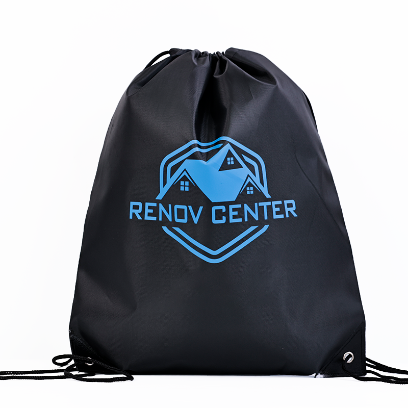 Polyester backpack drawstring bag in multiple colors