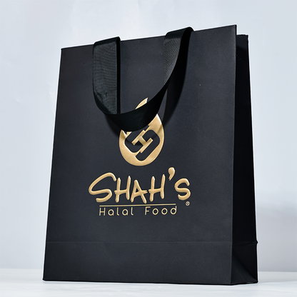 Internal tape pattern hot stamping embossed paper bag