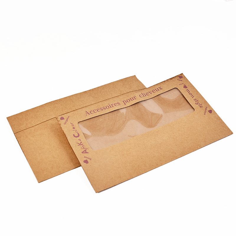 Kraft paper unsealed folding box with skylight