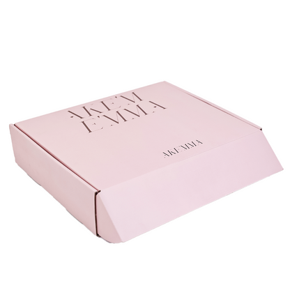 Large size pink flip cover airplane box