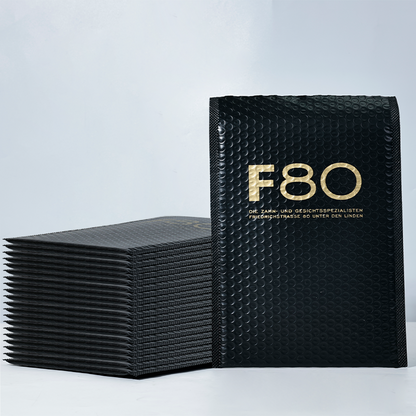Black pattern hot stamping co-extrusion film express bubble bag