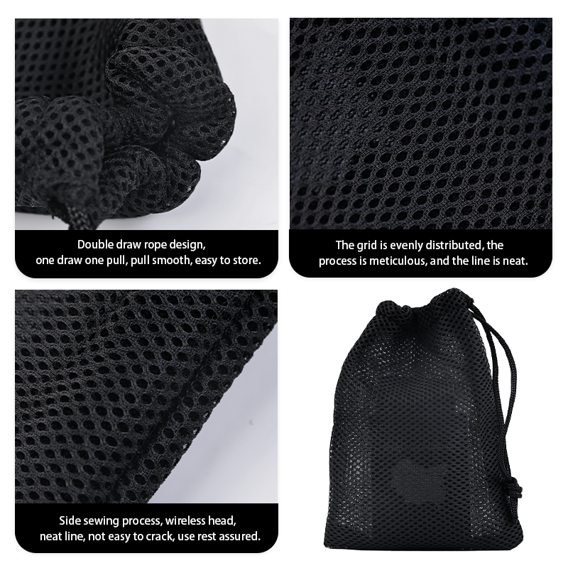 Mesh drawstring bag