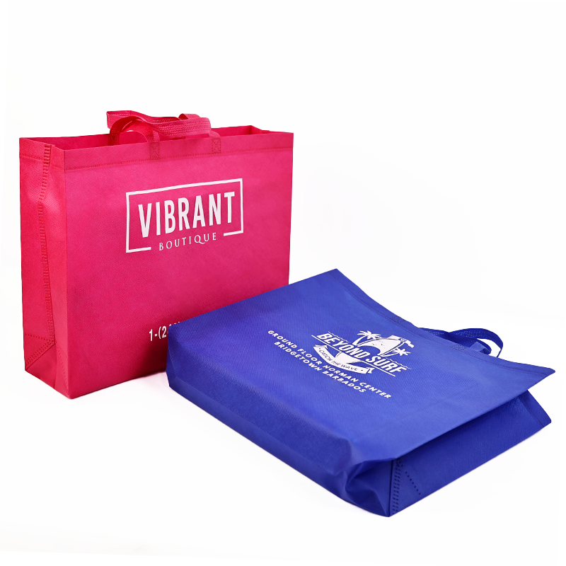Light blue large size non-woven tote bag