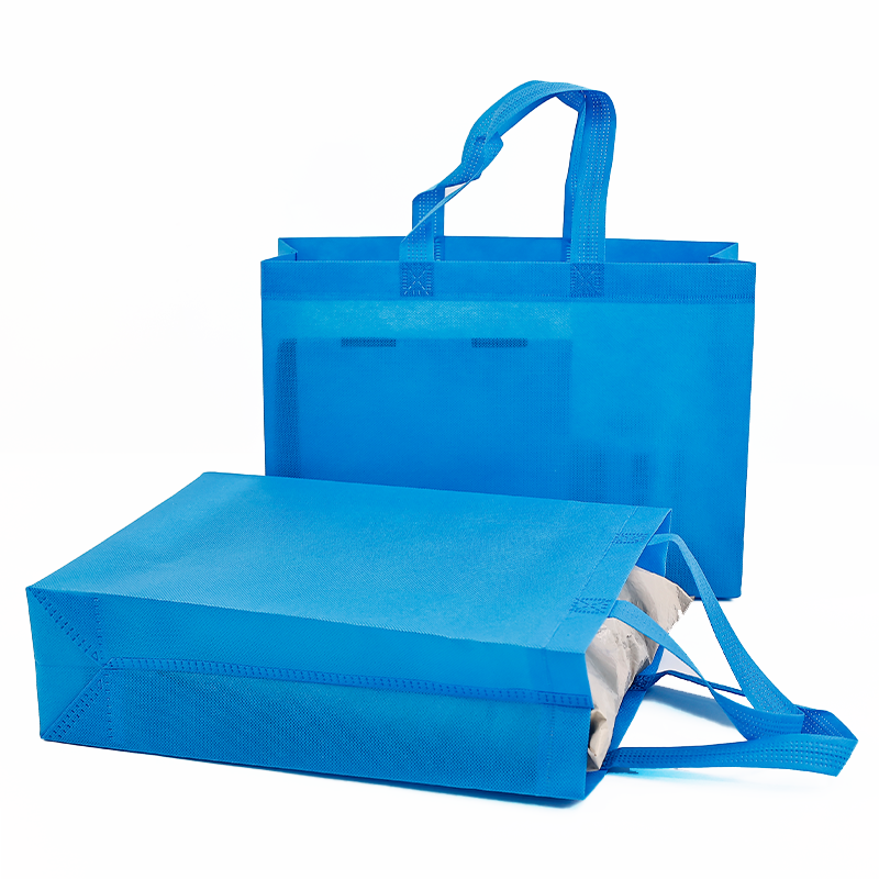 Blue Multi-style Non-woven Tote Bag