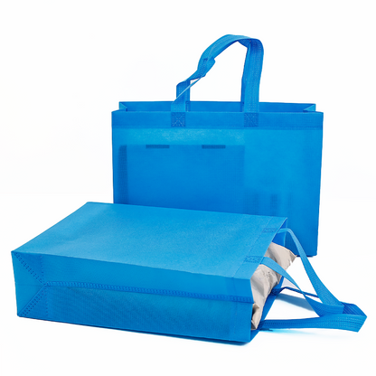 Blue Multi-style Non-woven Tote Bag