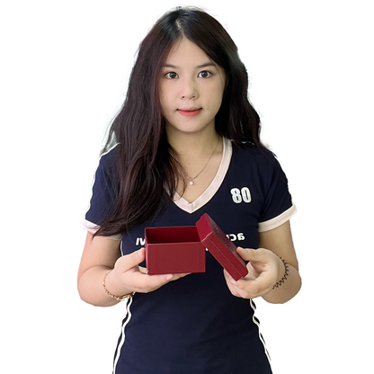 Red square lid gift box