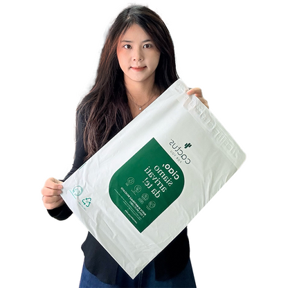 White PE self-adhesive courier bag