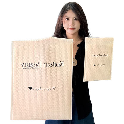 Flesh pink multi-size self-adhesive bubble courier bag