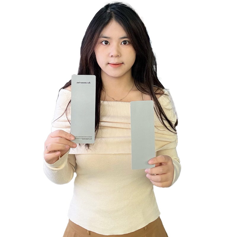 Gray long card