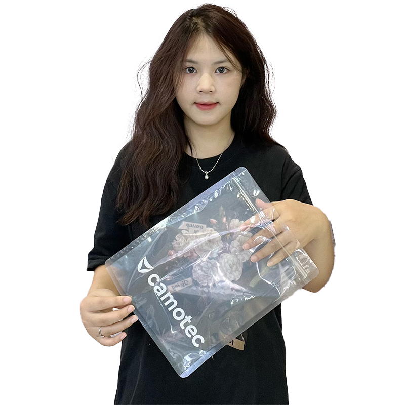 Square transparent PE zipper bag
