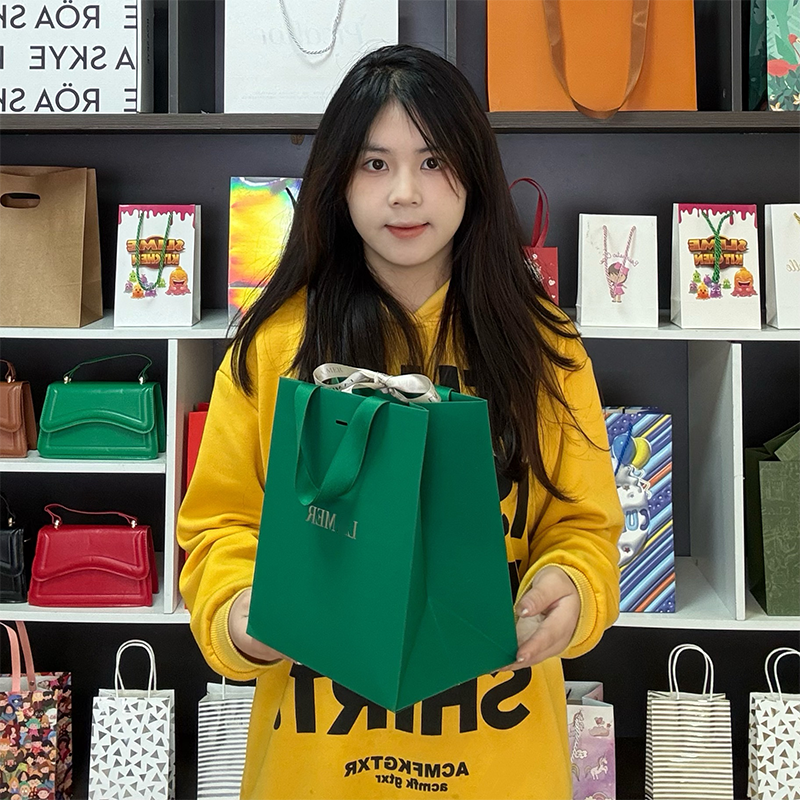 Green inner paper bag