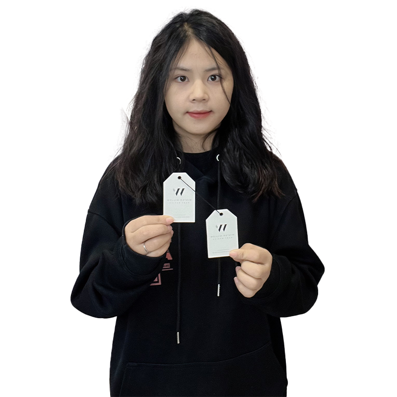 White special-shaped tag
