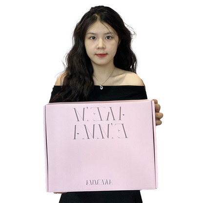 Large size pink flip cover airplane box