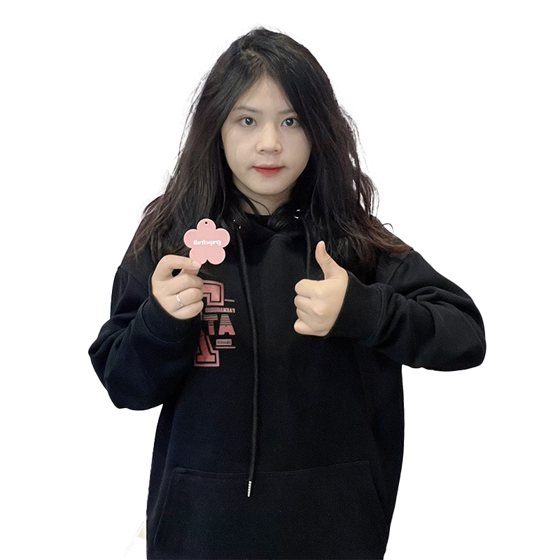 Flower shape hangtag