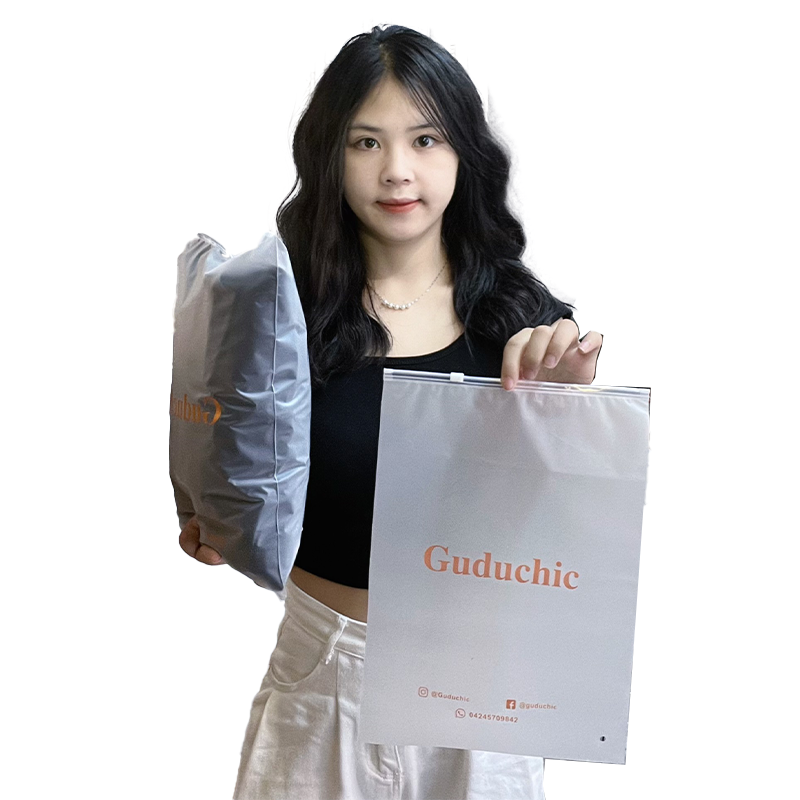 Guduchic Transparent Frosted Zipper Bag