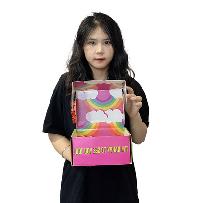 Pink tote bag box set