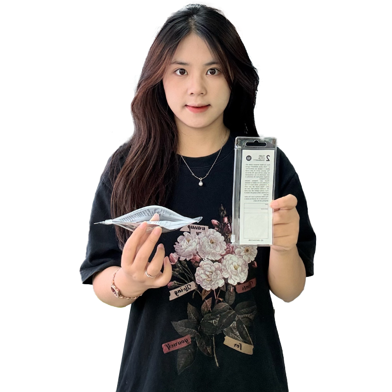 Small size long ziplock bag with hook
