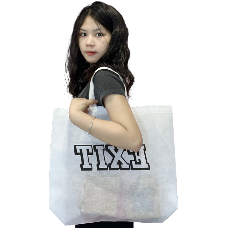 White large size non-woven tote bag