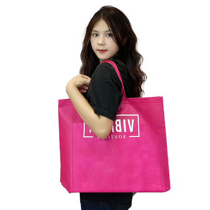 Light blue large size non-woven tote bag
