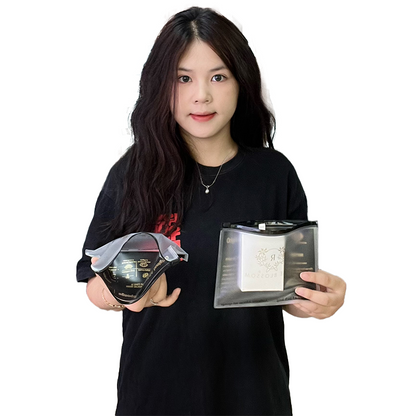 Single-sided transparent frosted PVC zipper bag
