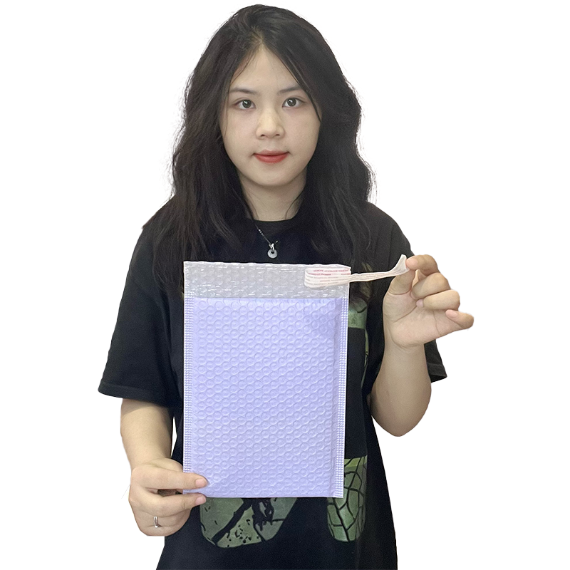 Purple co-extrusion film express bubble bag