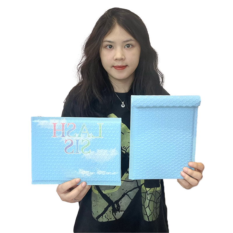 Blue co-extrusion film express bubble bag
