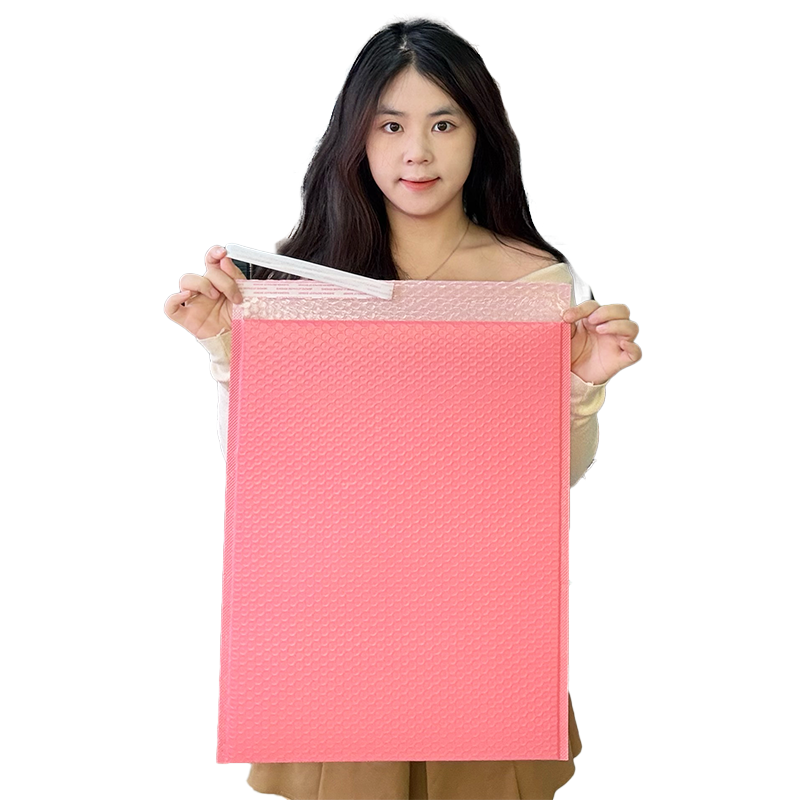 Large size pink express bubble bag