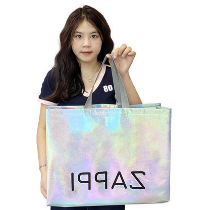 Large size laser non-woven tote bag