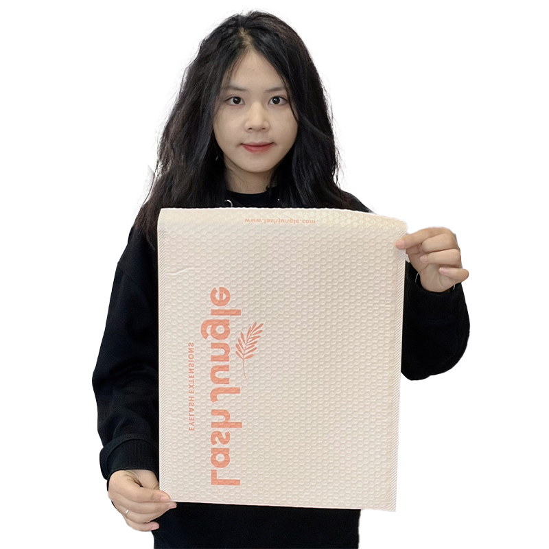 Pink co-extrusion film self-sealing courier bag