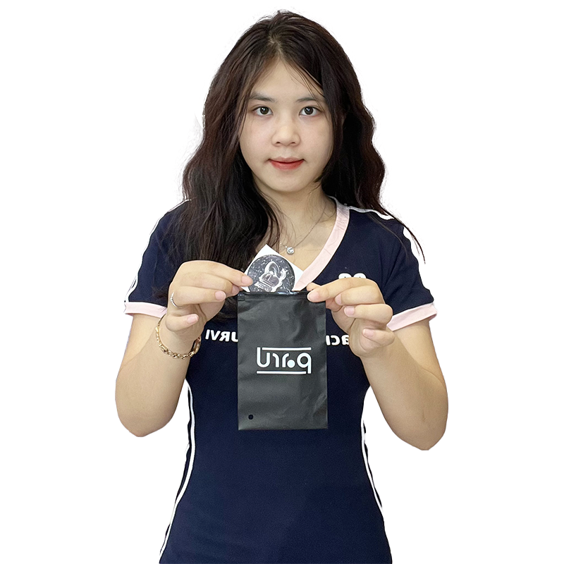 Small size black ziplock bag