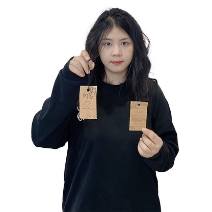 Brown kraft paper round hole clip tag