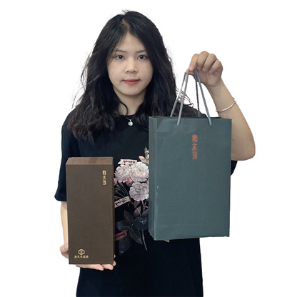 Kraft paper bag and lid box combination set