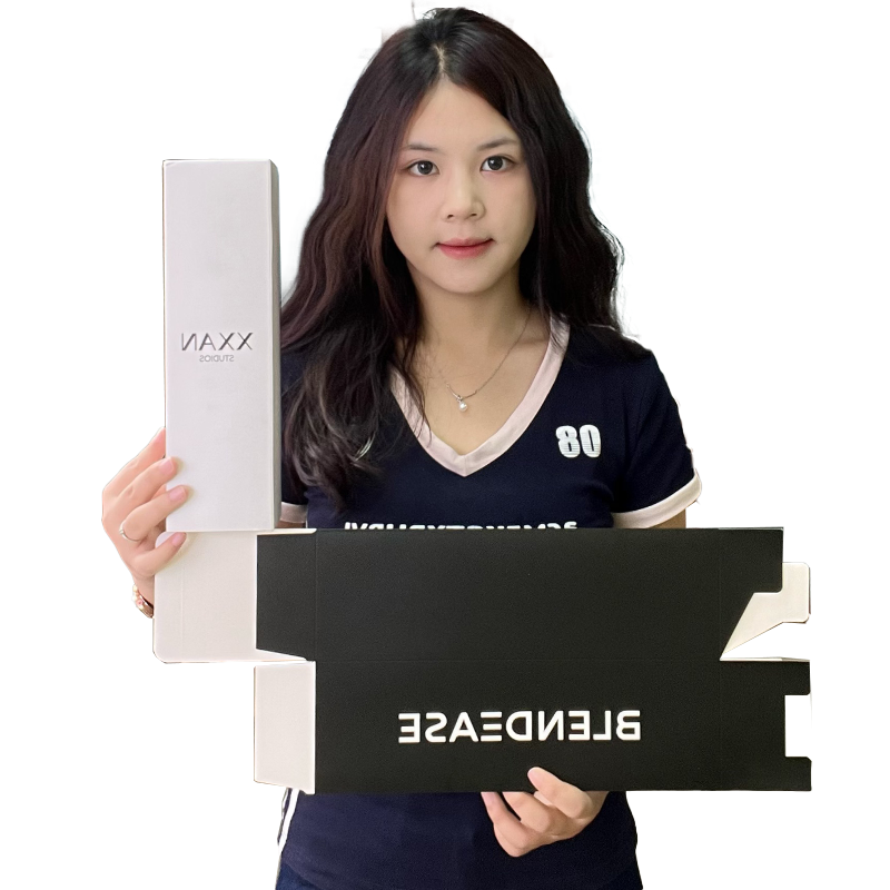 Large size black and white product packaging box