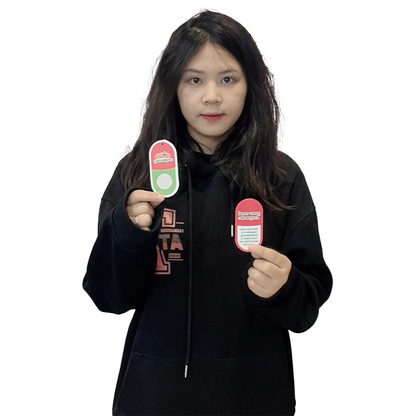 Rounded rectangular hangtag